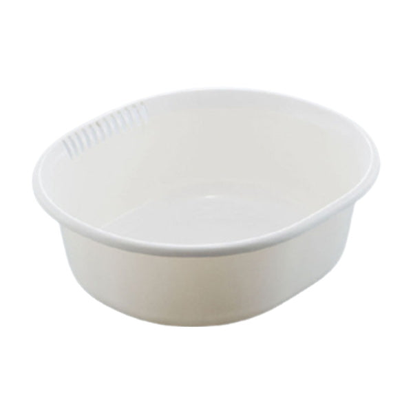 オーバル型洗桶 ホワイト　038653