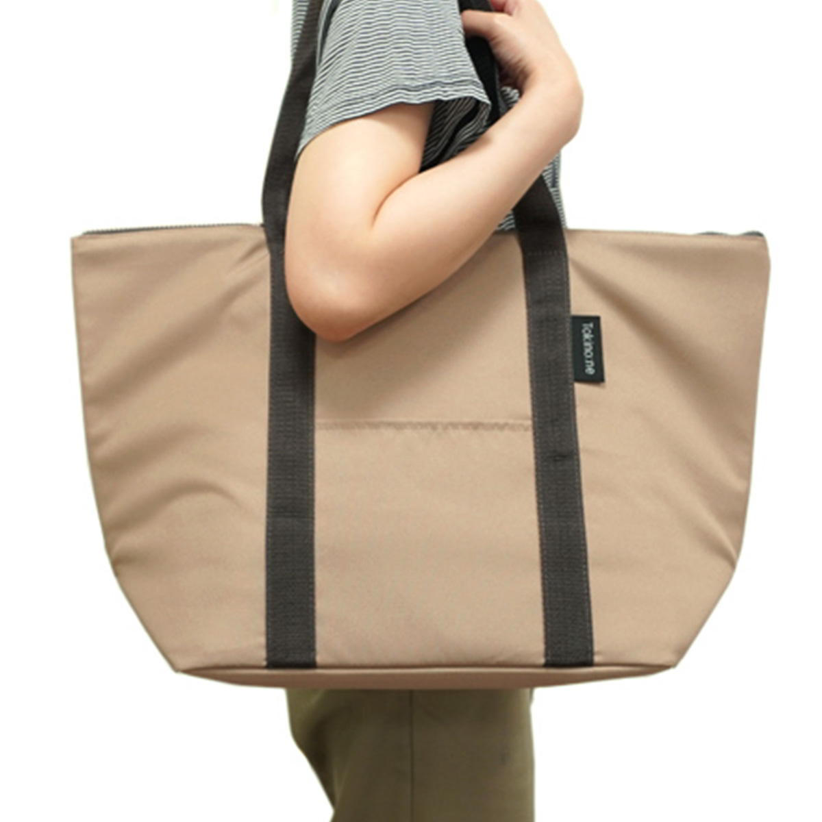 在庫限り】Tokinone PB.保冷トートバッグ ベージュ 約H33×D53×D20cm 041627