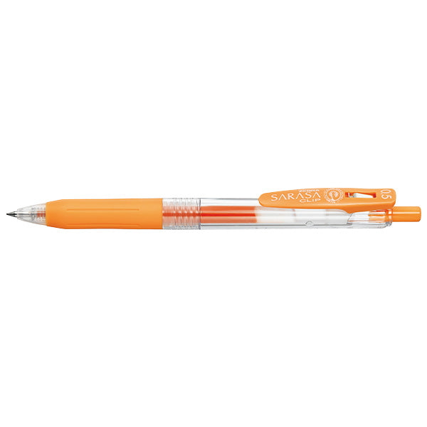 ボールペン ZEBRA ゼブラジェルボールペン SARASACLIP サラサクリップ 0.5 オレンジ 1本入 P-JJ15-OR　045788