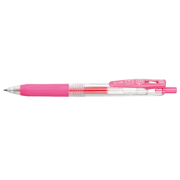 ボールペン ZEBRA ゼブラジェルボールペン SARASACLIP サラサクリップ 0.5 ピンク 1本入 P-JJ15-P　045789