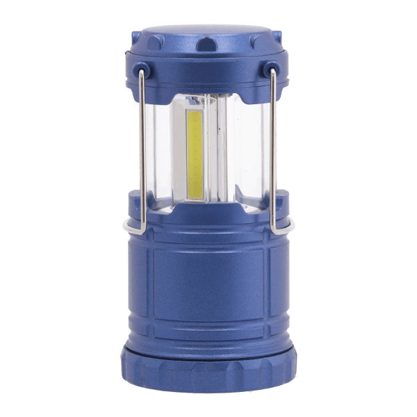 【OUTLET】ランタン led LED  おしゃれ COBランタン 災害用 電池式 スライド式LEDランタン ブルー 7×7×10cm　045920