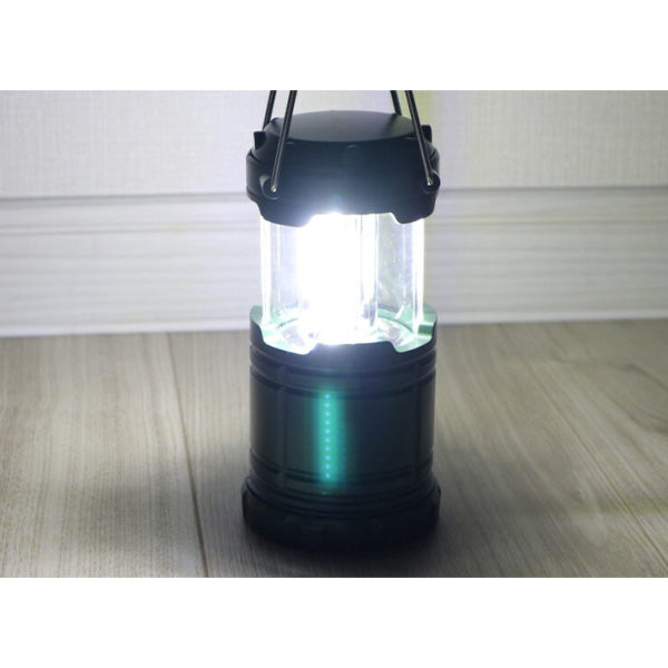 ランタン led LED  おしゃれ COBランタン 災害用 電池式 スライド式LEDランタン カーキ 7×7×10cm　045922
