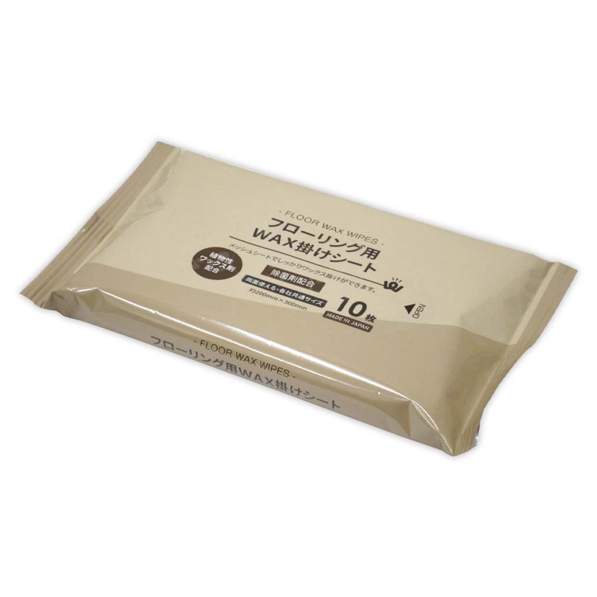 〔40個セット〕 ワックスシートウェット/フローリングシート 〔10P BOX〕 天然ヤシ油ワックス 〔掃除用品 日用雑貨 生活用品〕 40個セット ワックスシートウェット⁄フローリングシート 10P BOX