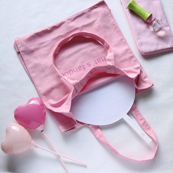 トートバッグ PB.推し色トート ピンク 約H40×W38×D12cm 049785