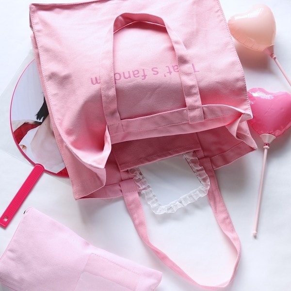 トートバッグ PB.推し色トート ピンク 約H40×W38×D12cm 049785