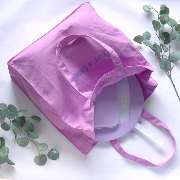 トートバッグ PB.推し色トート パープル 約H40×W38×D12cm 紫 049786