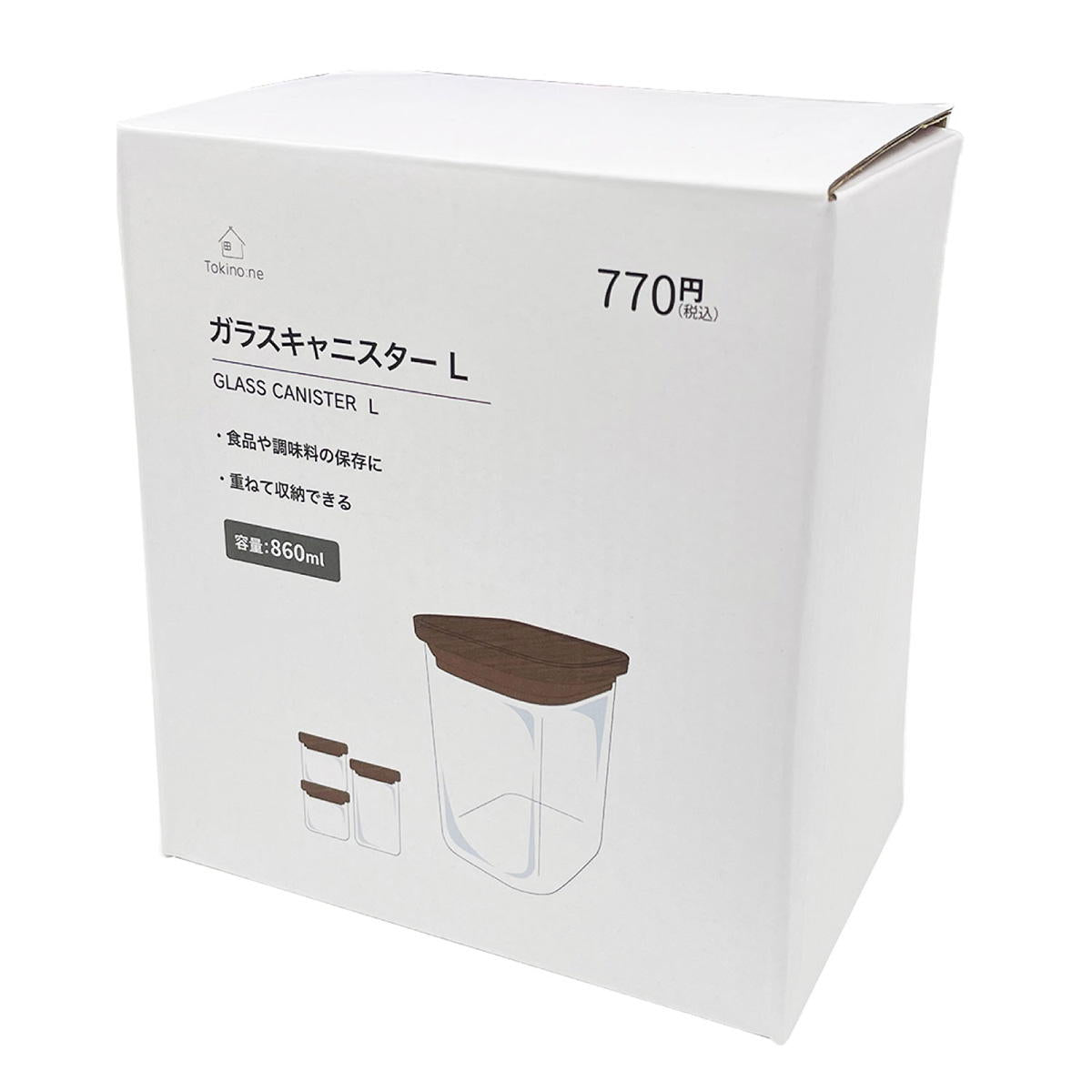 Tokinone PB.ガラスキャニスター L 049995