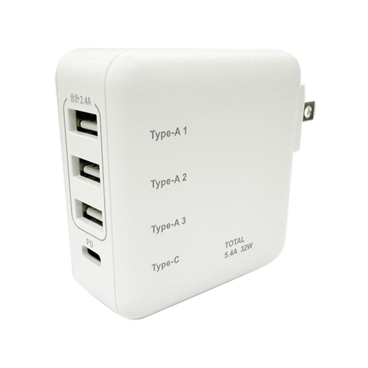 12ヶ月保証 Smart 充電技術 / ホワイト (16800mah ホワイト◇ AC充電器 PB.充電A3ポート C1ポート 5.4A ホワイト 050992