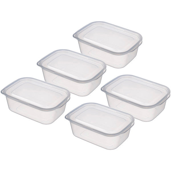 食品保存容器 フードコンテナ 保存ケース Tokinone PB.中が見やすい保存容器 950ml 5つセット　053665