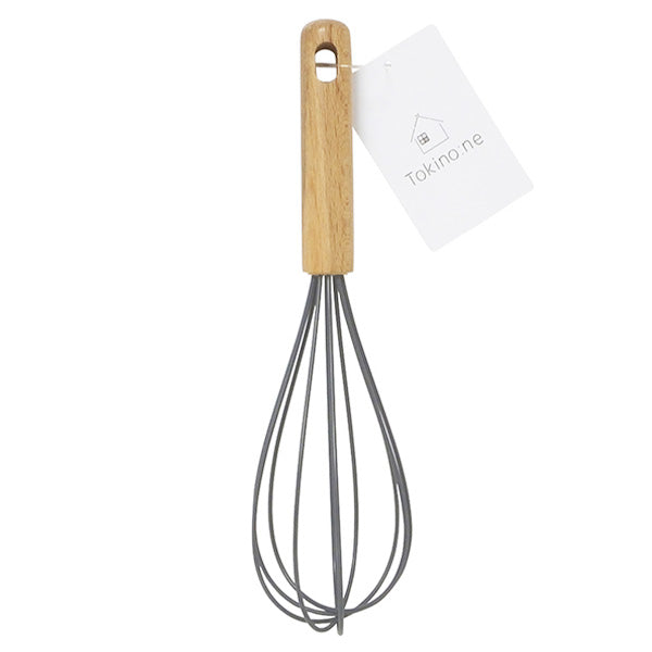 泡だて器 ホイッパー ビーター シリコン製 Tokinone PB.木柄