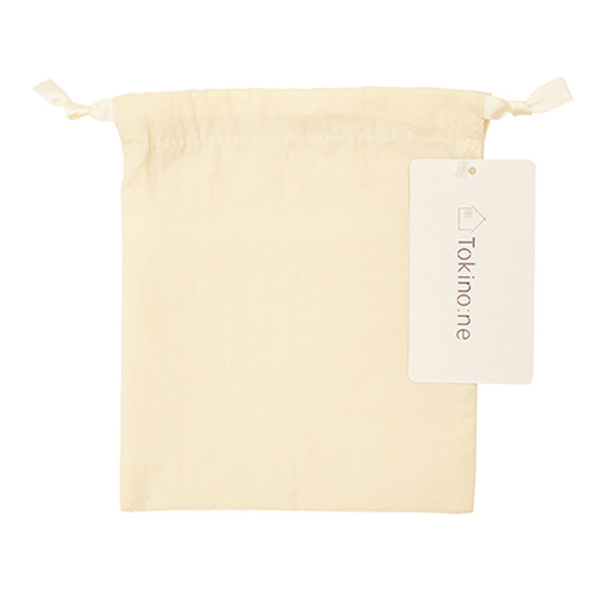 トラベル巾着袋 きんちゃくポーチ Tokinone PB. 仕分け巾着 アイボリー