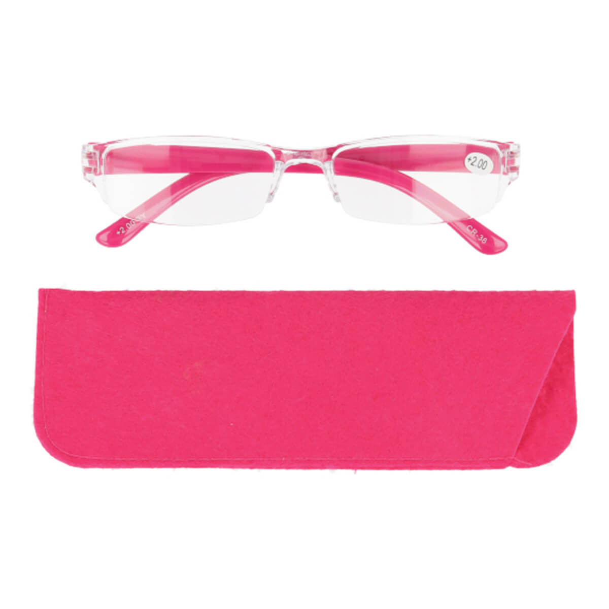 ● お洒落な老眼鏡、度数＋2.0、ケース付き、新作、送料無料(３) 高級フレームレス自動調整老眼鏡 度数0-400度 スマート