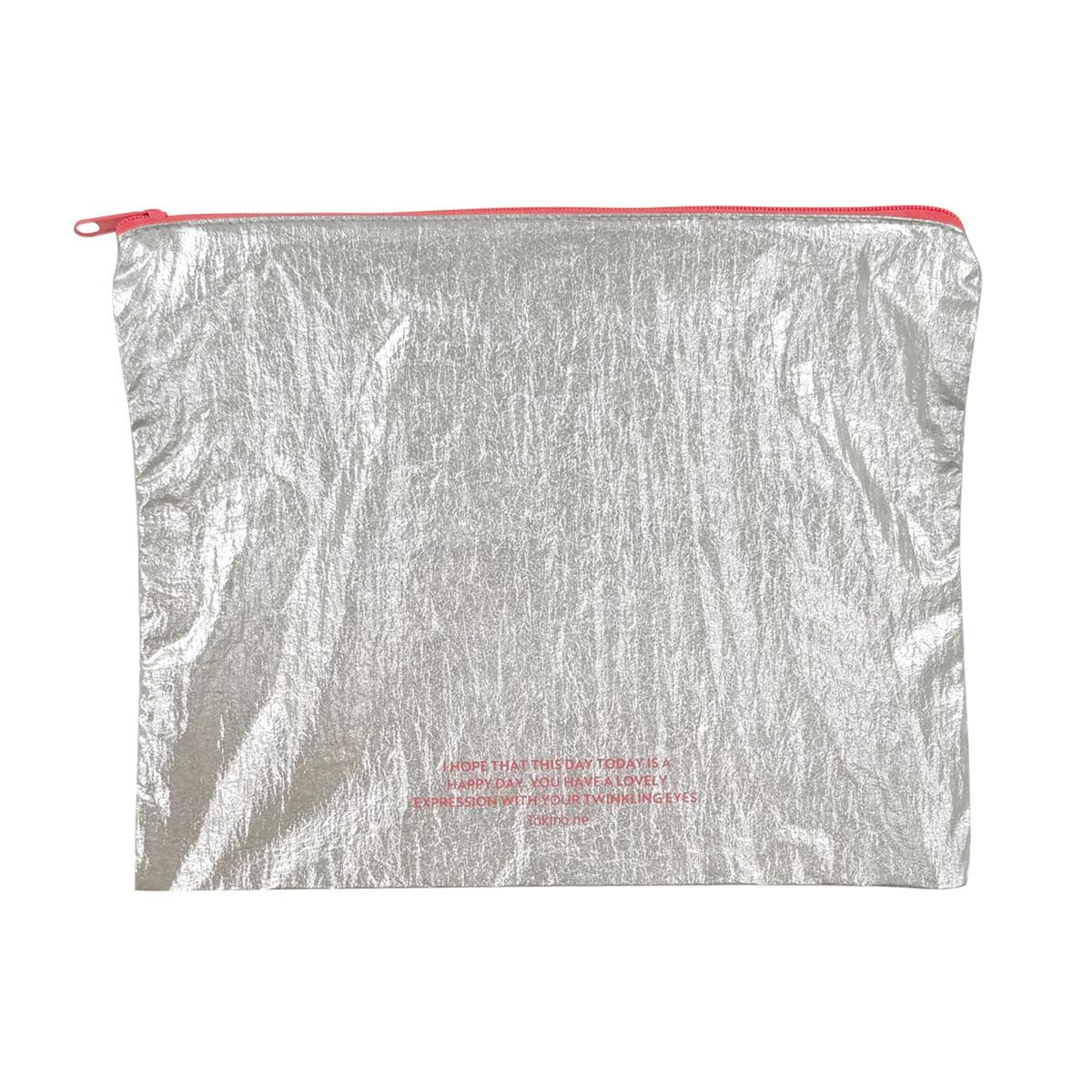 OUTLET】Tokinone PB.シルバーフラットポーチ ピンク 059488