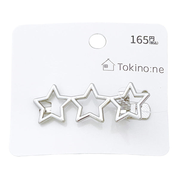 【épine】ベアトップ White OUTLET】Tokinone PB.ヘアクリップ スターA 059535