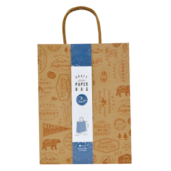 ギフトバッグ プレゼントバッグ ハンドルバッグ ペーパーバッグ 2枚