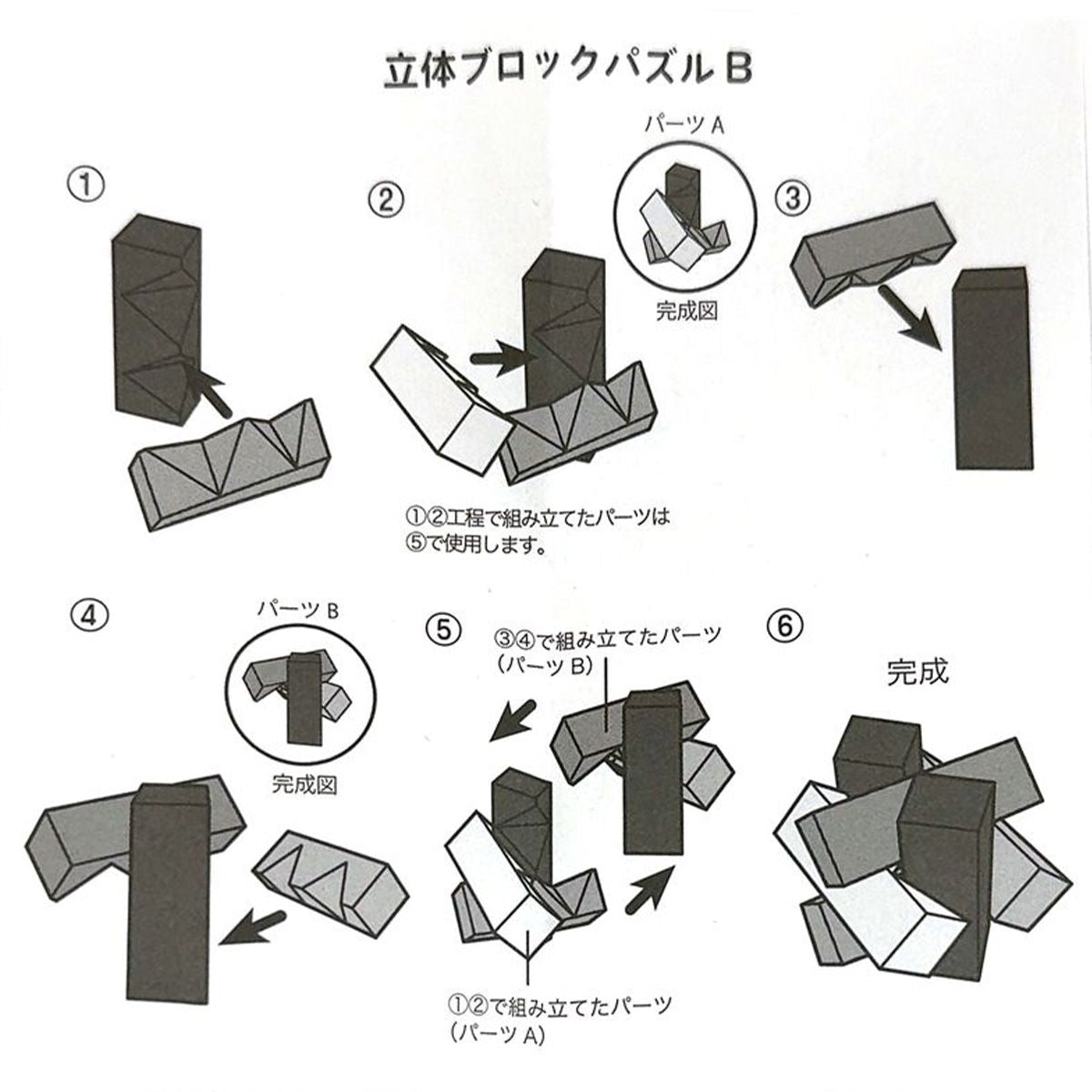 Tokinone PB.立体ブロックパズル 知育玩具 B 063514