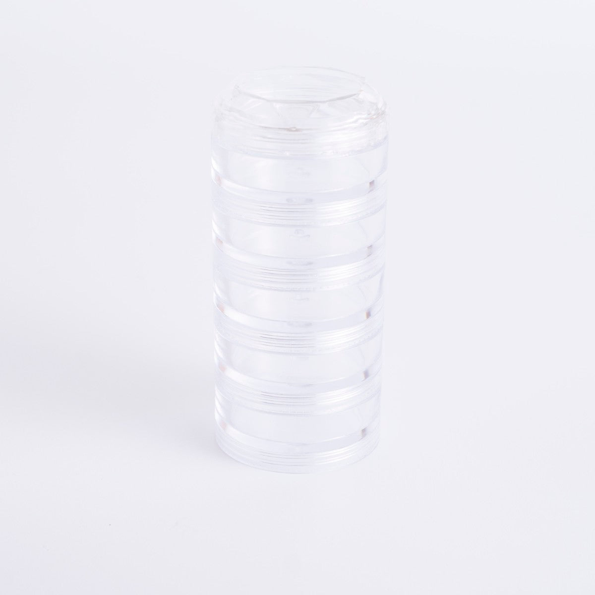 クリームケース 連結ダイヤカットケース 5P M クリア　065165