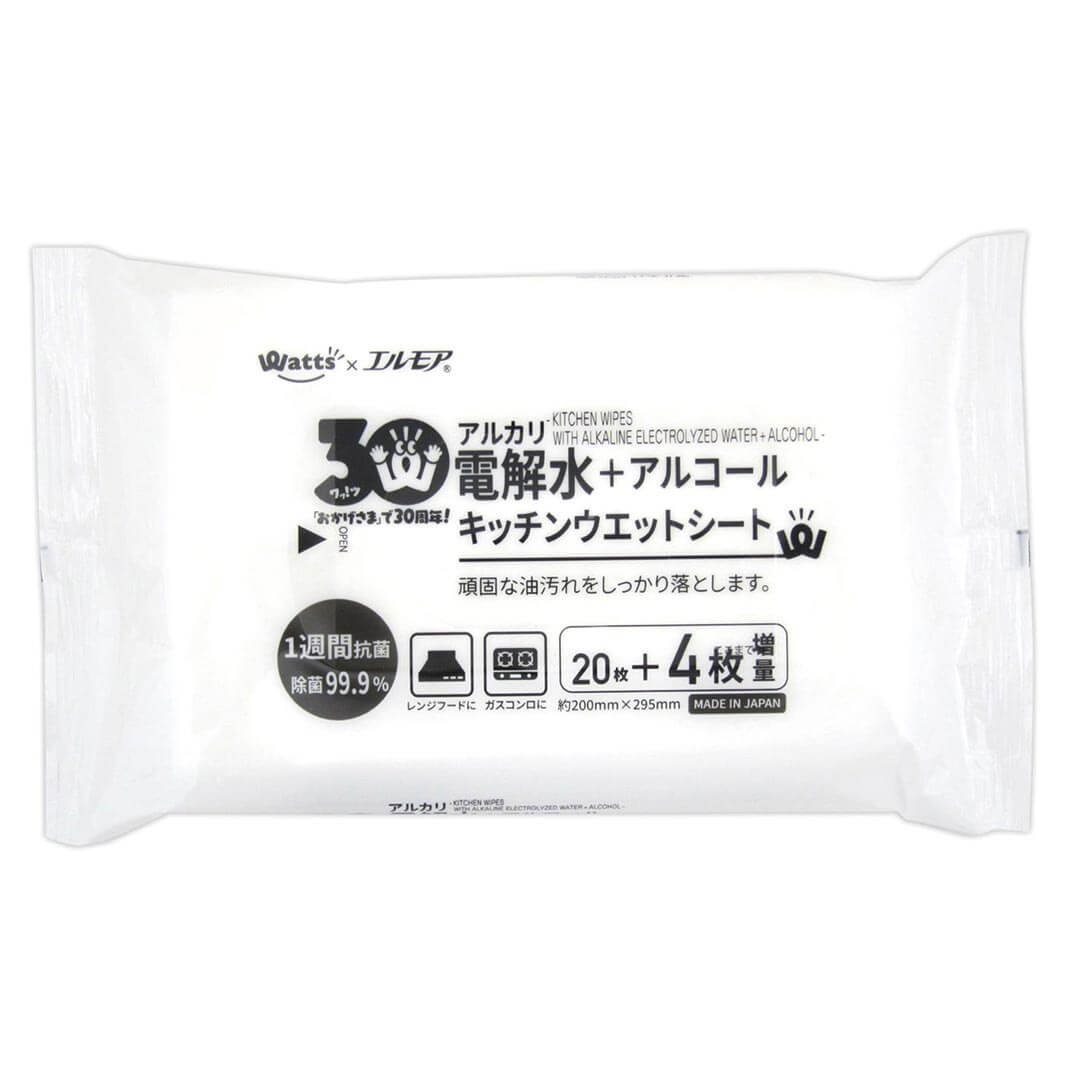 【30周年増量CP】PB.キッチンウェットシート アルカリ電解水 20+4枚 067220