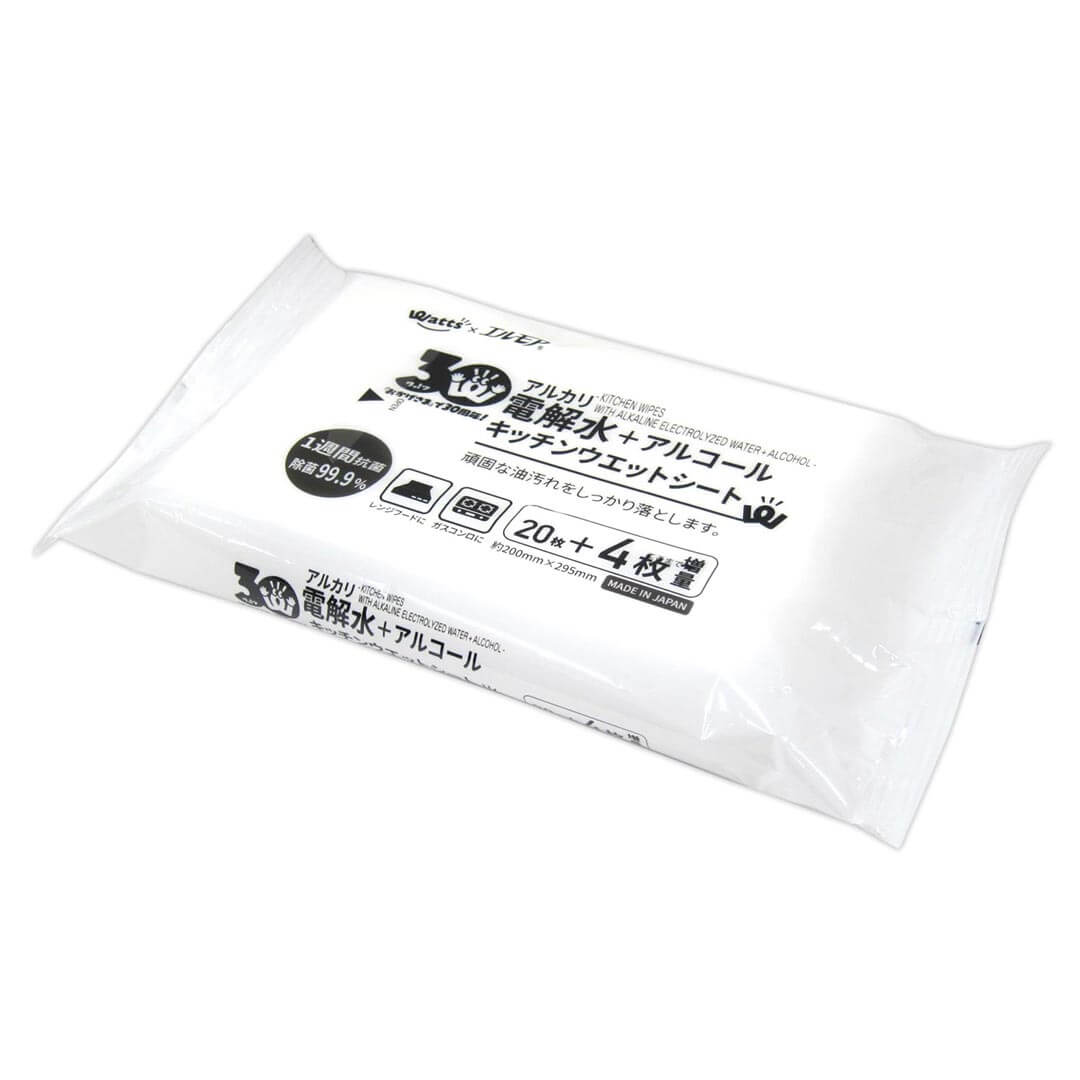 30周年増量CP】PB.キッチンウェットシート アルカリ電解水 20+4枚 067220