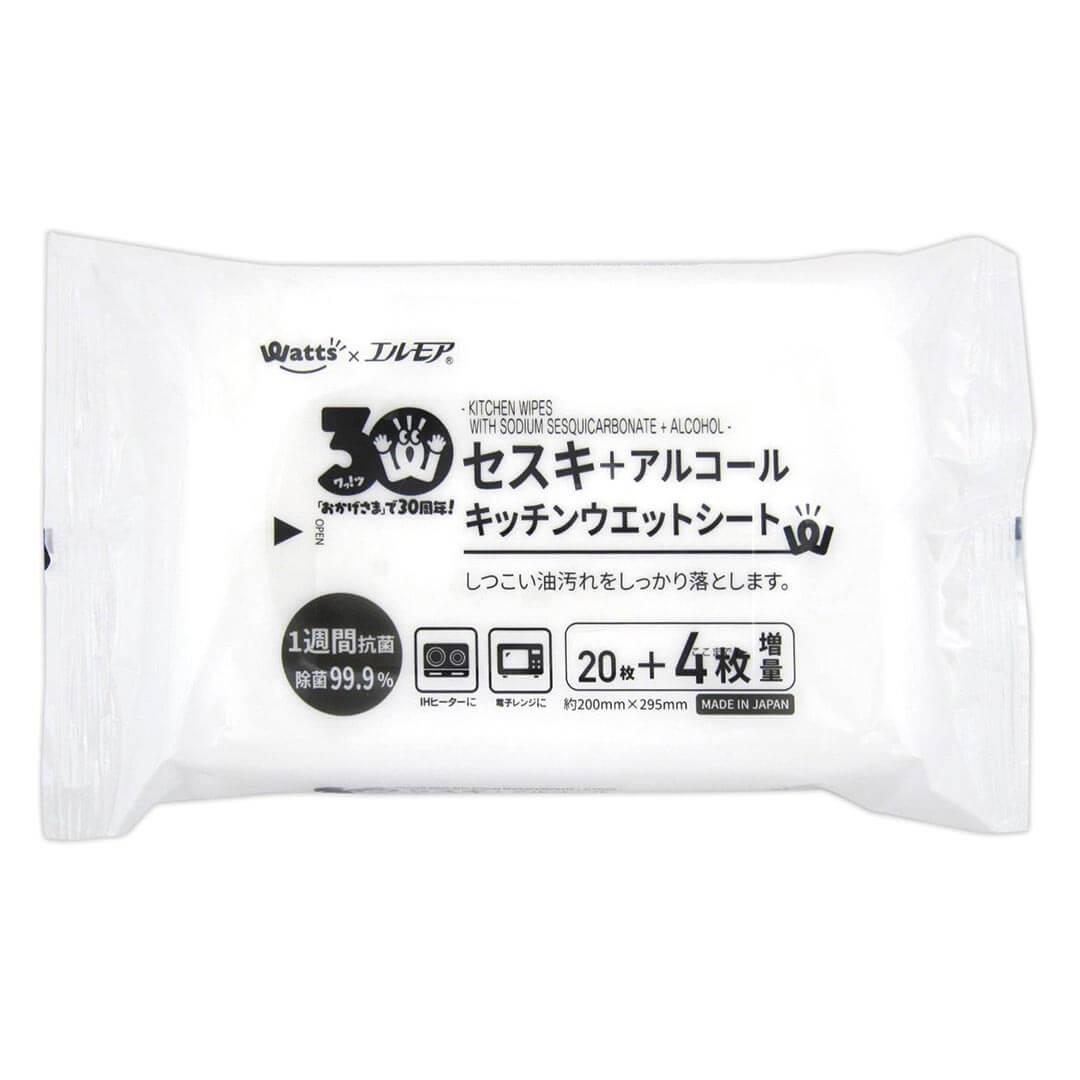 【30周年増量CP】PB.キッチンウェットシート セスキ 20+4枚 067221