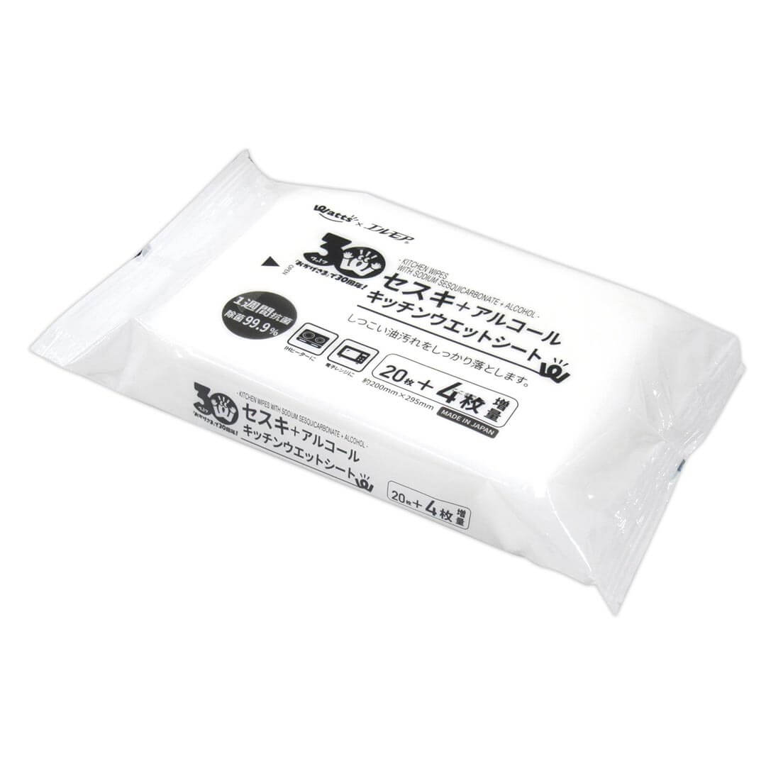 【30周年増量CP】PB.キッチンウェットシート セスキ 20+4枚 067221