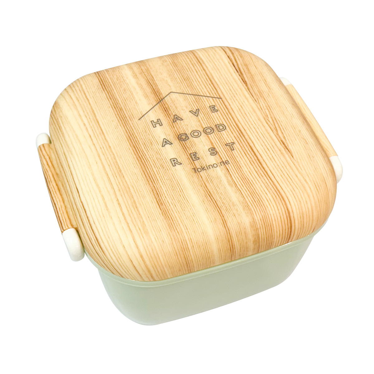 Tokinone PB.バンブープリント丸形ランチボックスMI 068123