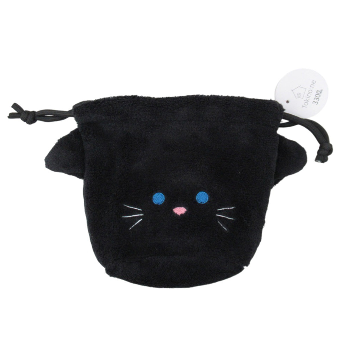 Tokinone PB.巾着ポーチ くろねこ 069791