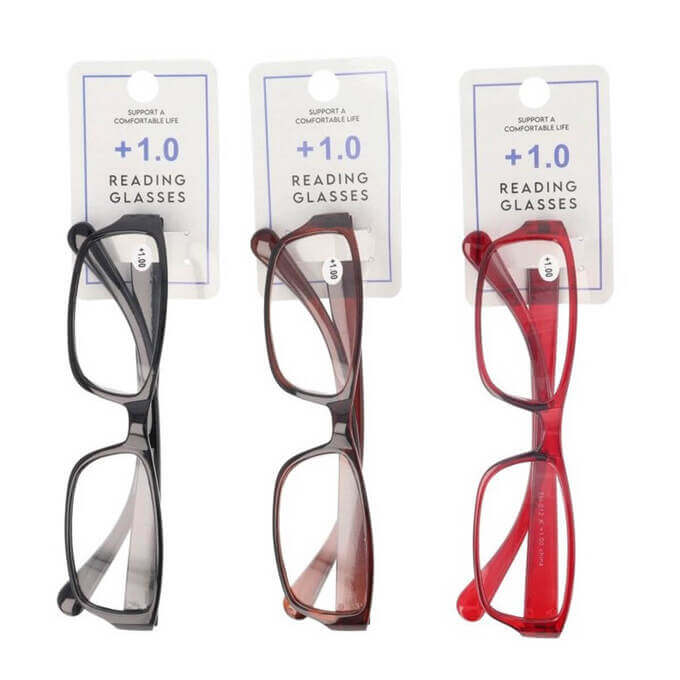 在庫限り】老眼鏡 1.0度 プラスチックフレーム 073564