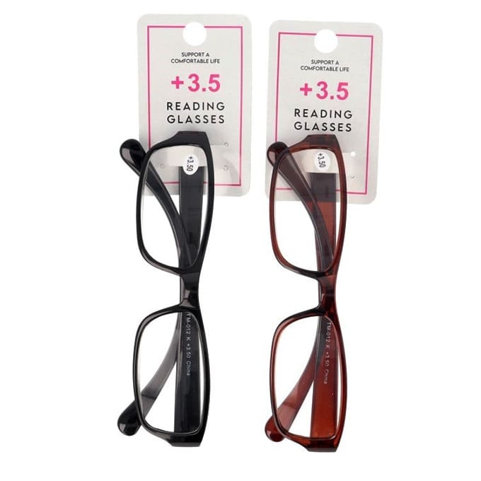 老眼鏡 3.5度 プラスチックフレーム 073569