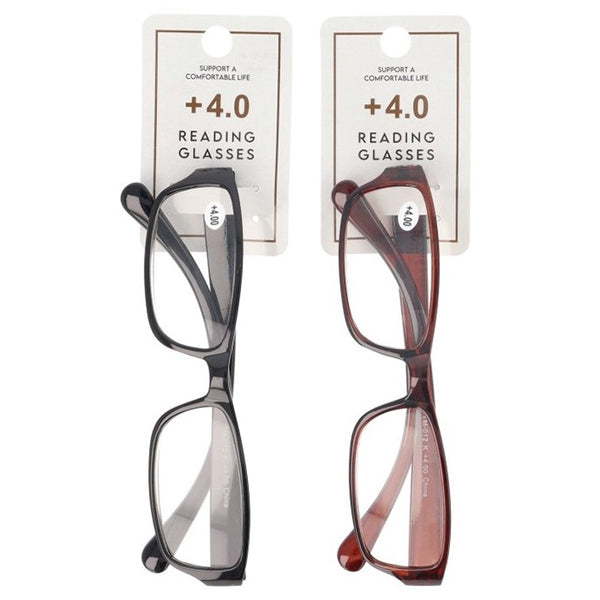老眼鏡 4.0度 プラスチックフレーム 073570