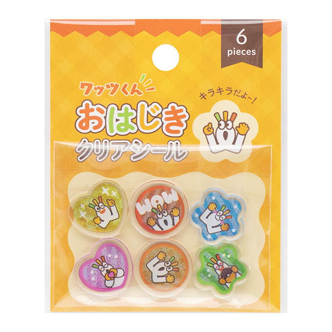 【在庫限り】PB.ワッツくん おはじきクリアシール6P 077387
