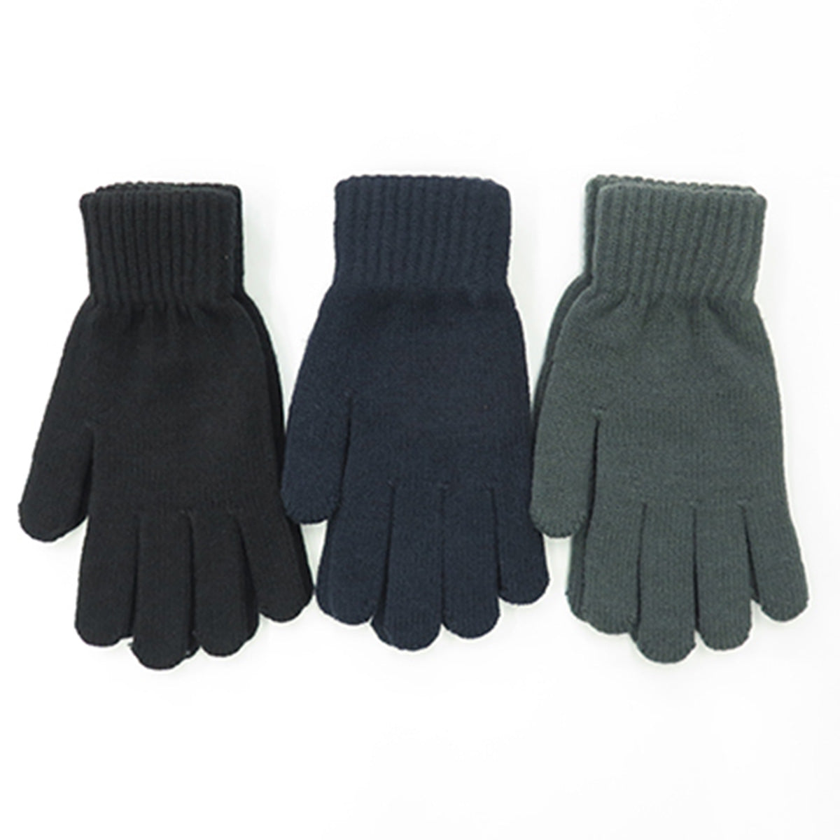 メンズ手袋 無地 シンプル 紳士裏起毛手袋　080584
