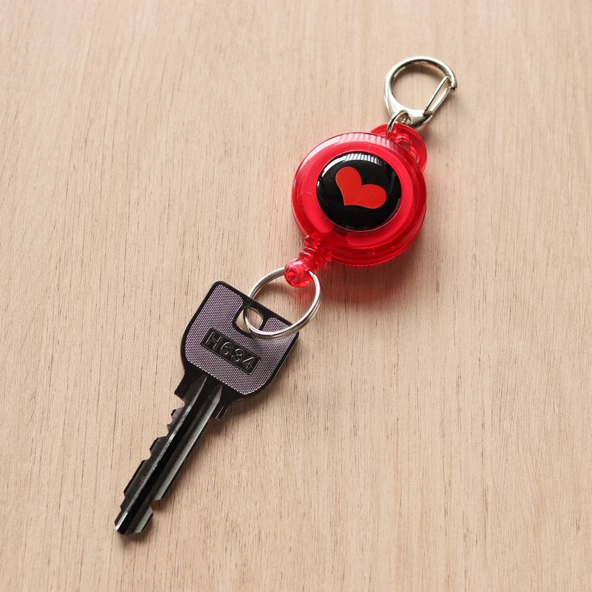 プルリールキーホルダー ハート 086830