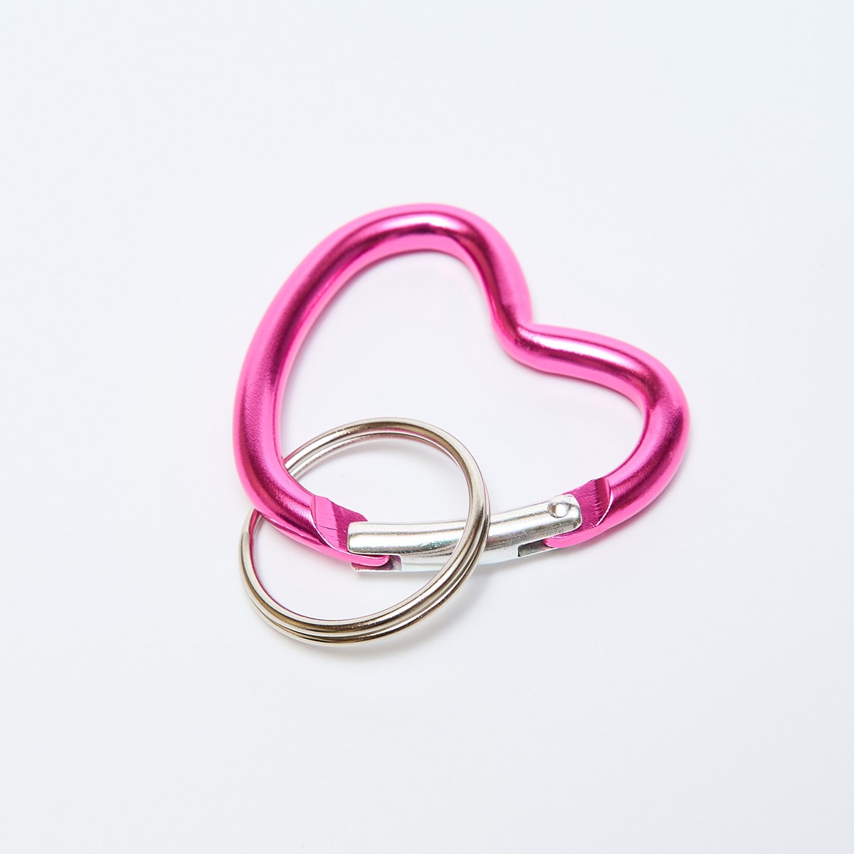 カラビナキーホルダーハート形S 2P 088458