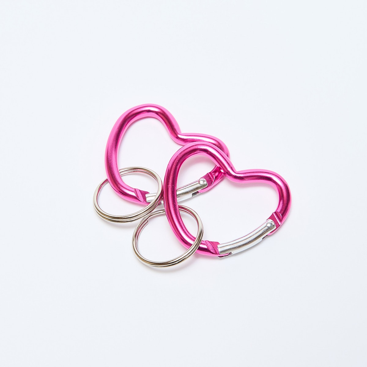 カラビナキーホルダーハート形S 2P 088458