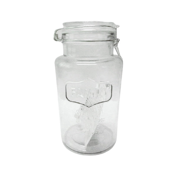 ガラス瓶 キャニスター 食品保存容器 保存ボトル ガラス密閉ボトル 2L　090682