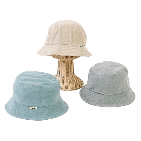 【在庫限り】バケットハット 帽子 ぼうし レディース 夏用 ウォッシュ加工バケットハット UV対策 紫外線対策　217187