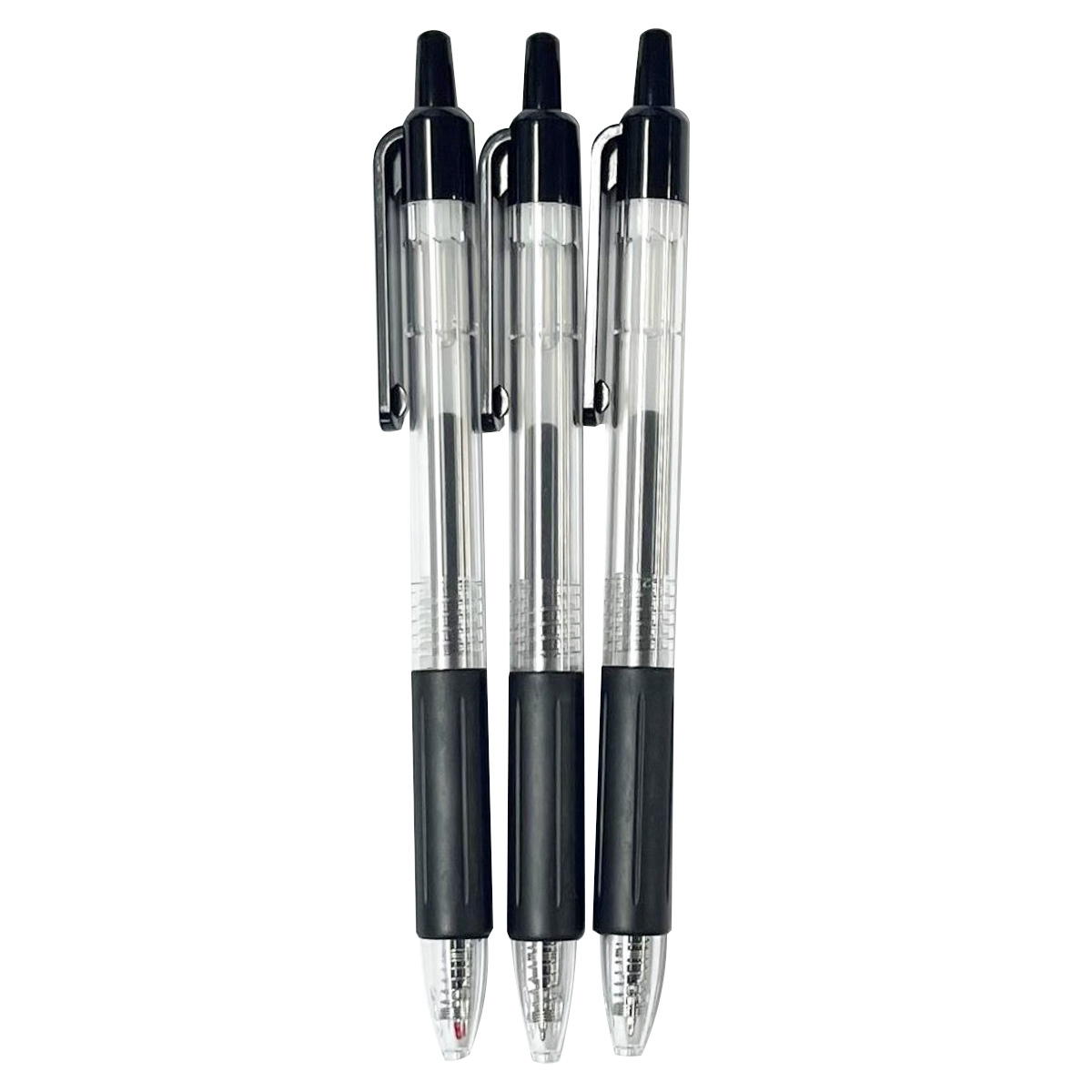 ゲルインクボールペン黒3本組 300931