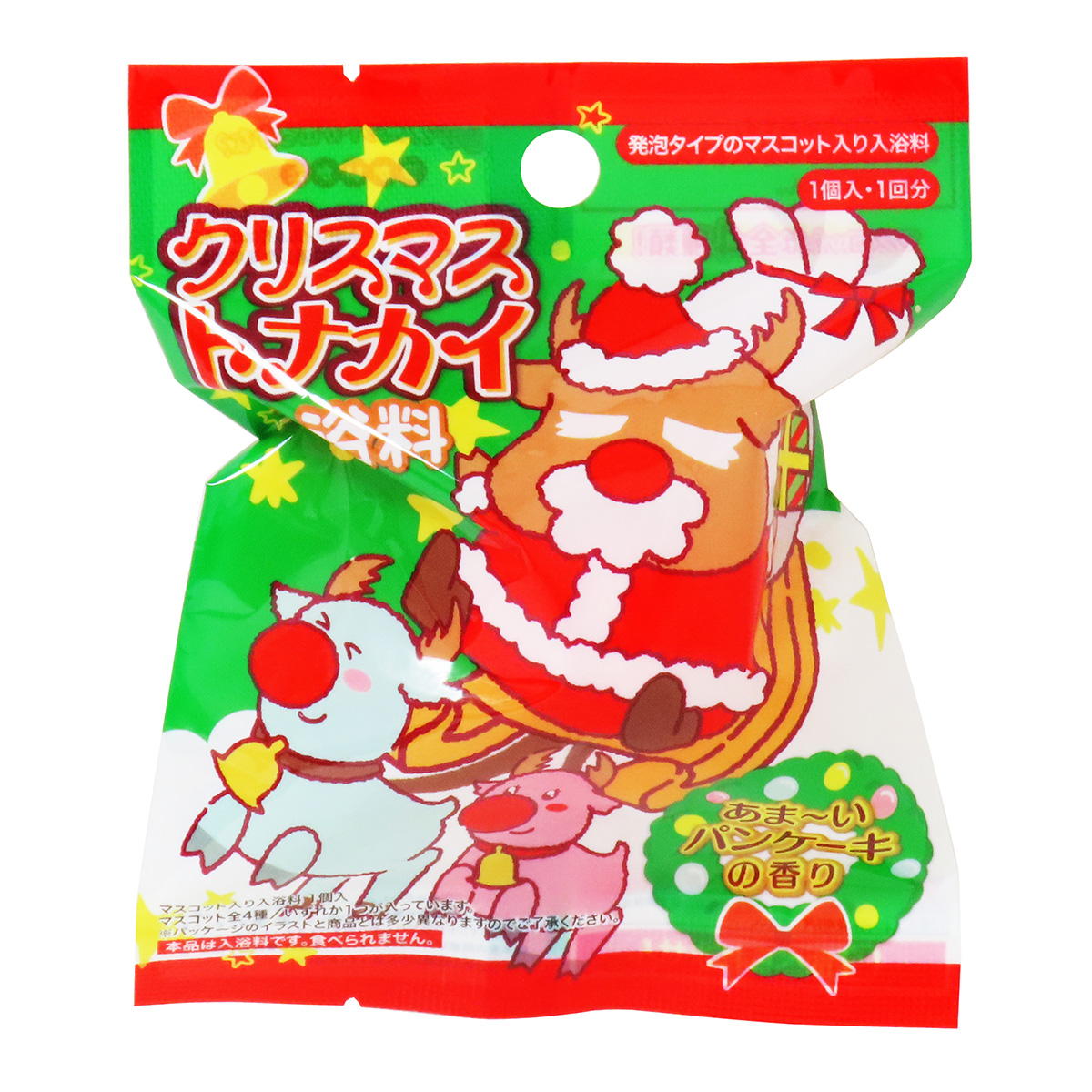 マスコット入り入浴料クリスマストナカイ 301963