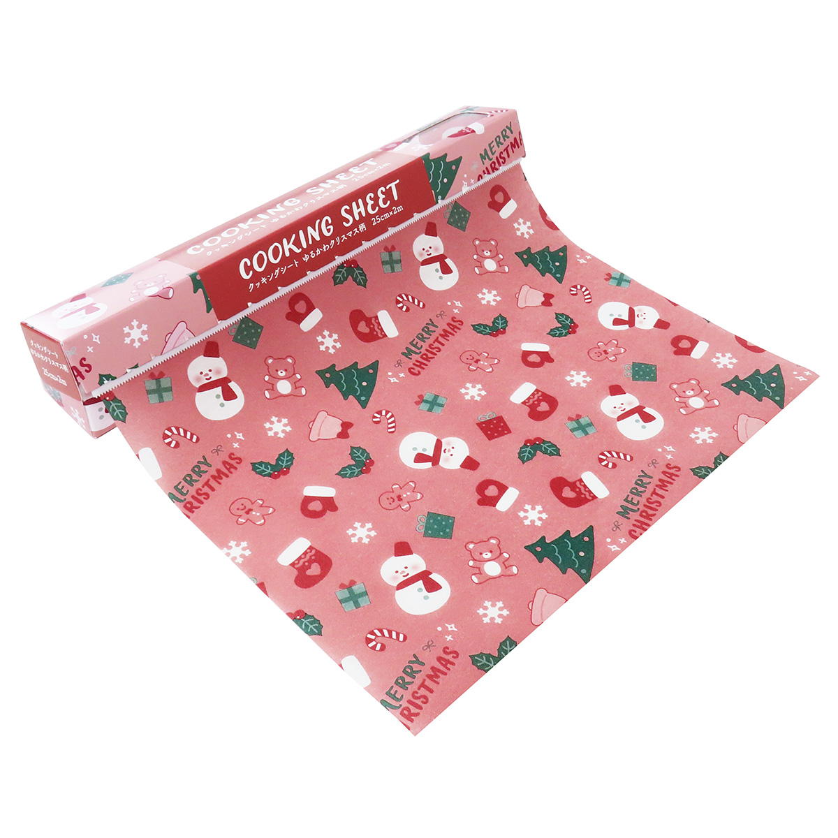 くっちー様分 クッキングシートゆるかわクリスマス柄25cm×2m 301972