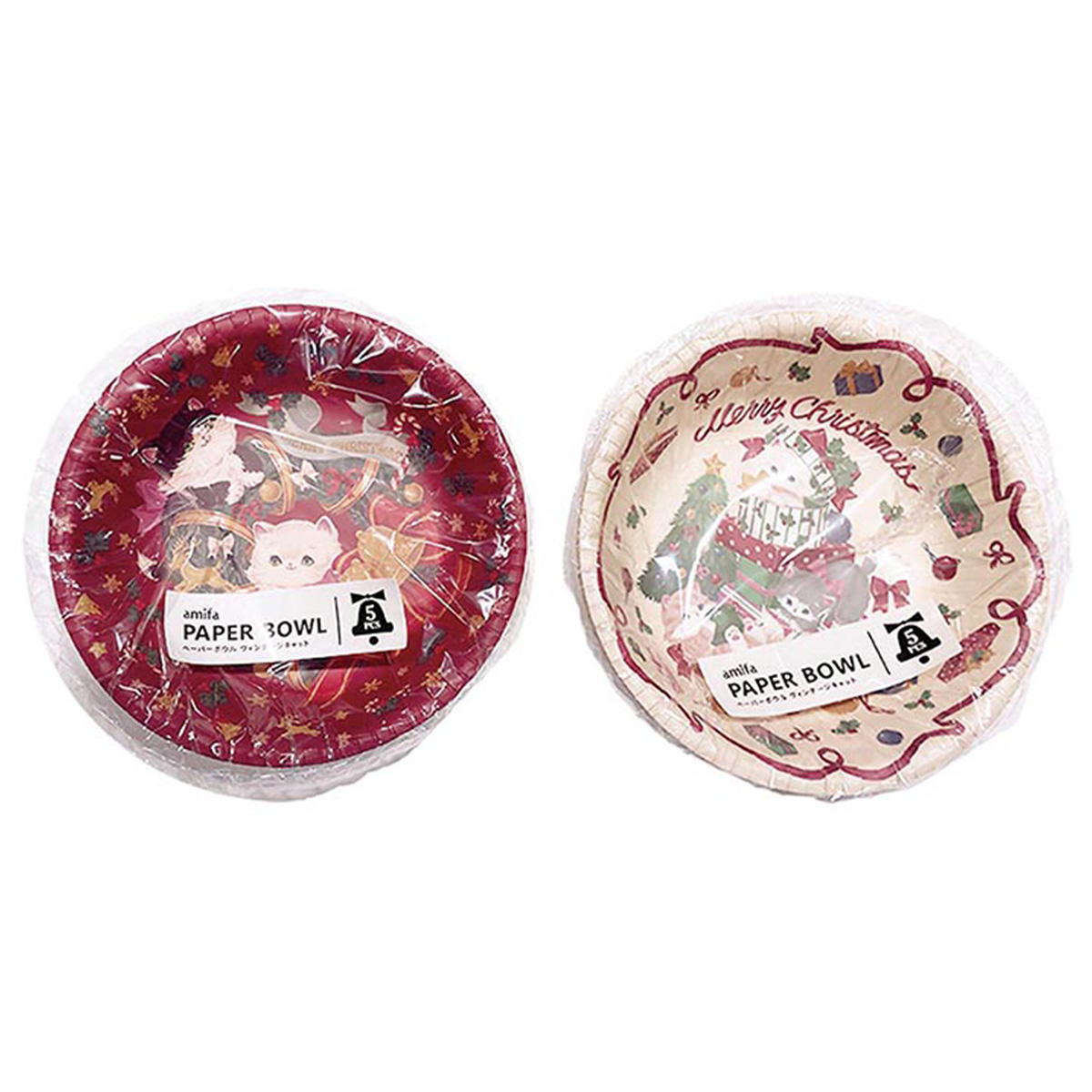 ペーパーボウル 5P ヴィンテージキャット 302320