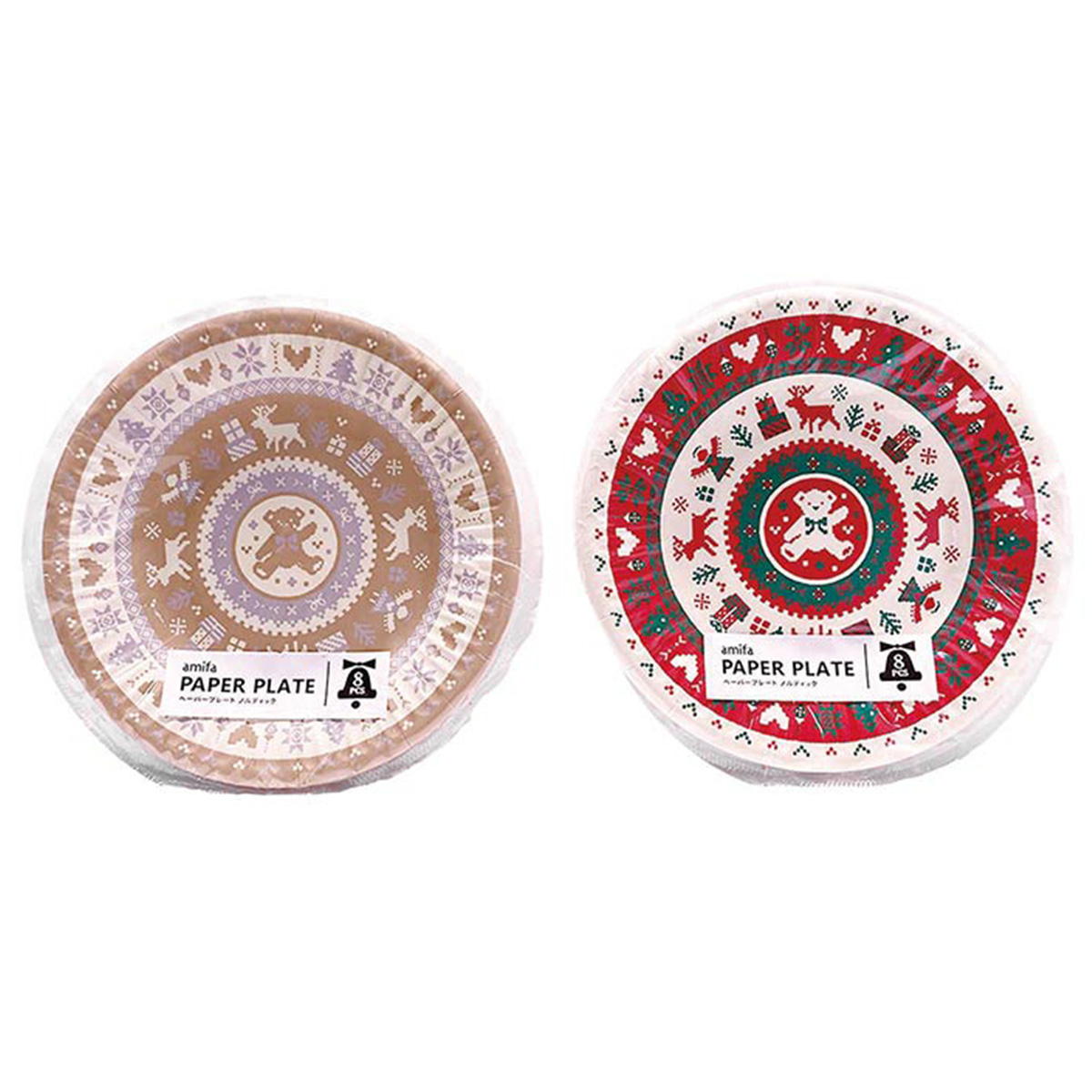 ペーパープレート 8P ノルディック 302354