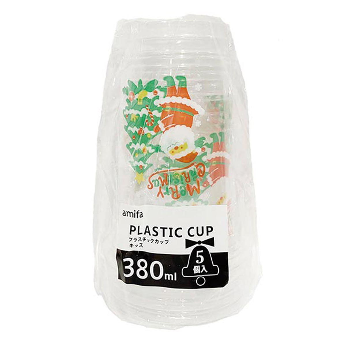 プラスチックカップ 380ml 5P キッズ 302362