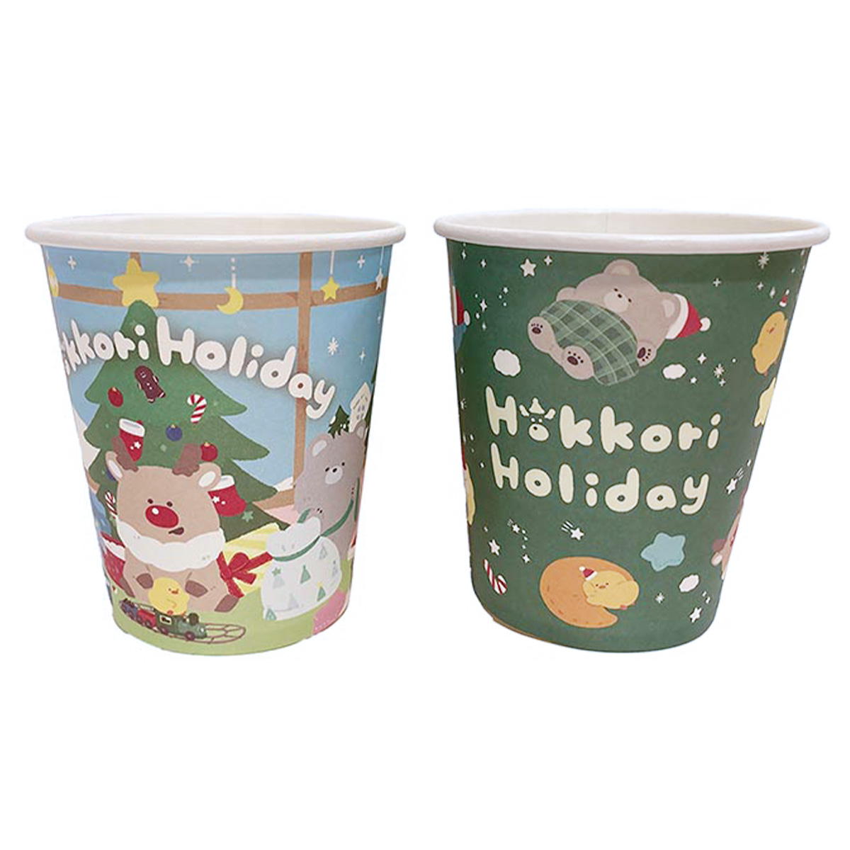 ペーパーカップ 200ml 10P ほっこりホリデイ 302676