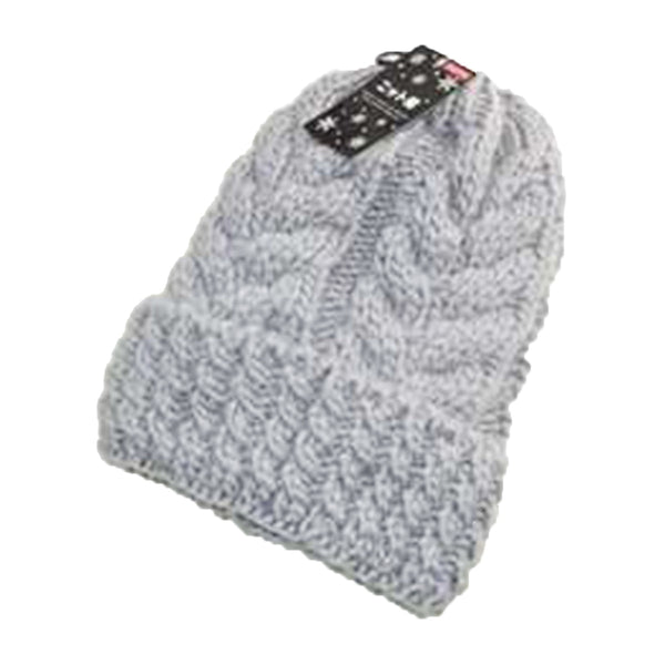 BoTT グレー ニット帽 OUTLET】ニット帽 帽子 ケーブル編 グレー /ZK-311 304376