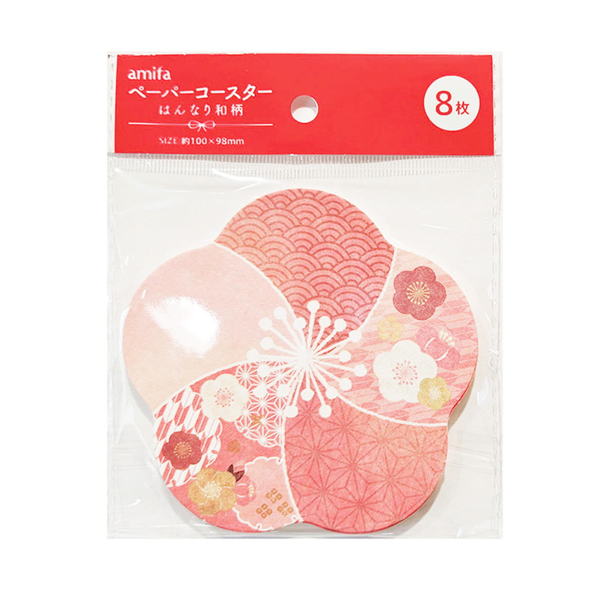 ペーパーコースター 8P はんなり和柄 305140