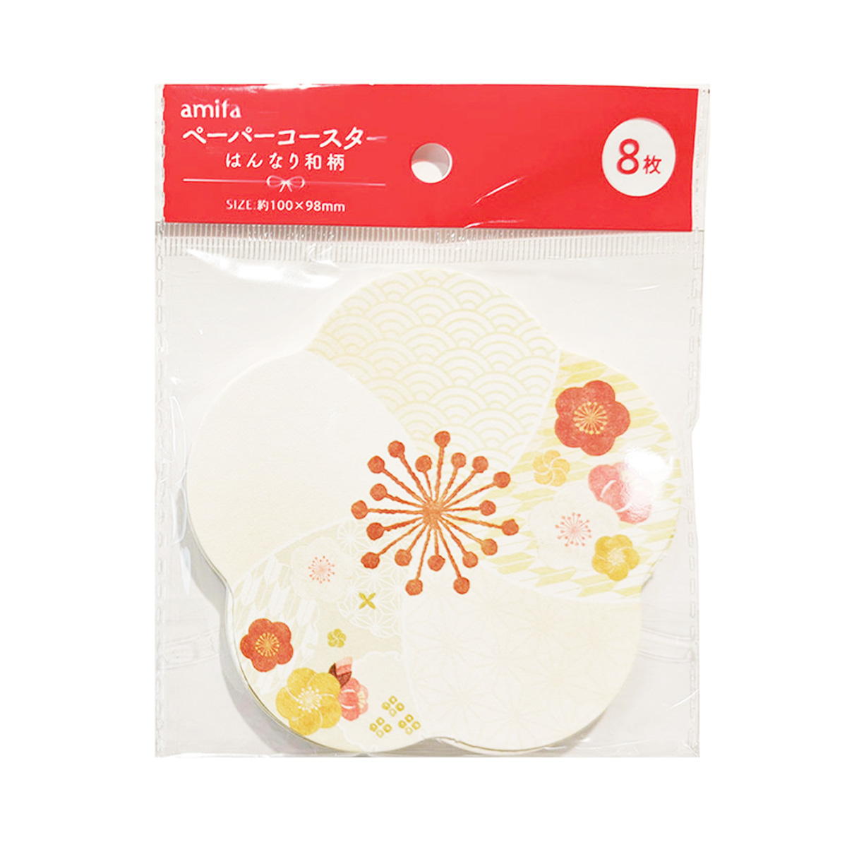 ペーパーコースター 8P はんなり和柄 305140