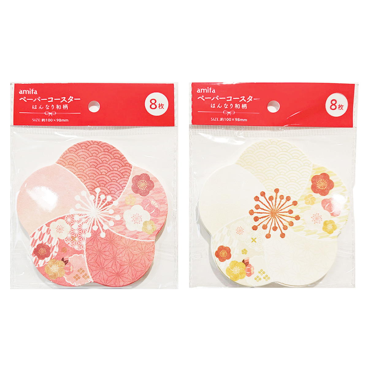 ペーパーコースター 8P はんなり和柄 305140