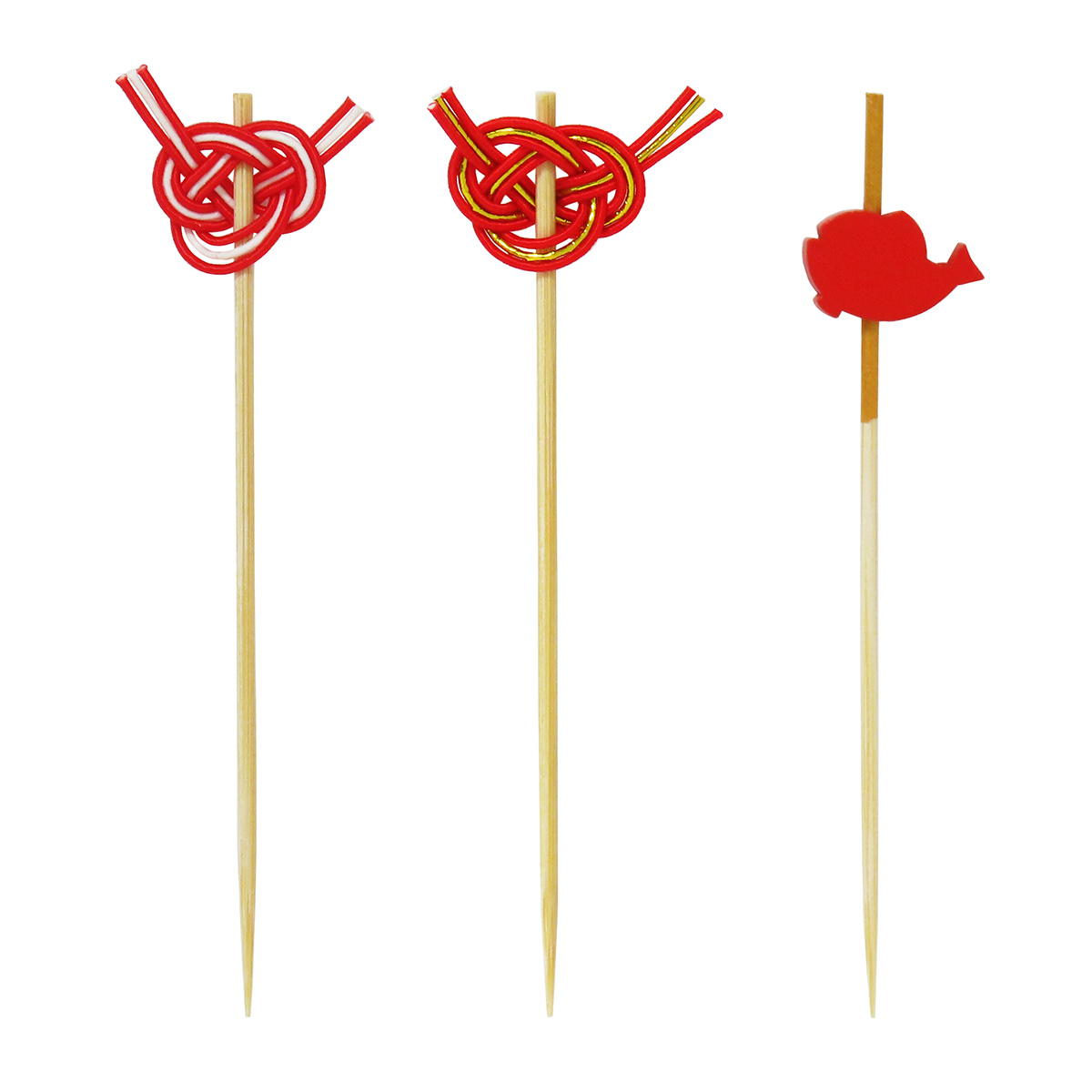 お飾りピックあわじ結び･鯛6本 305182