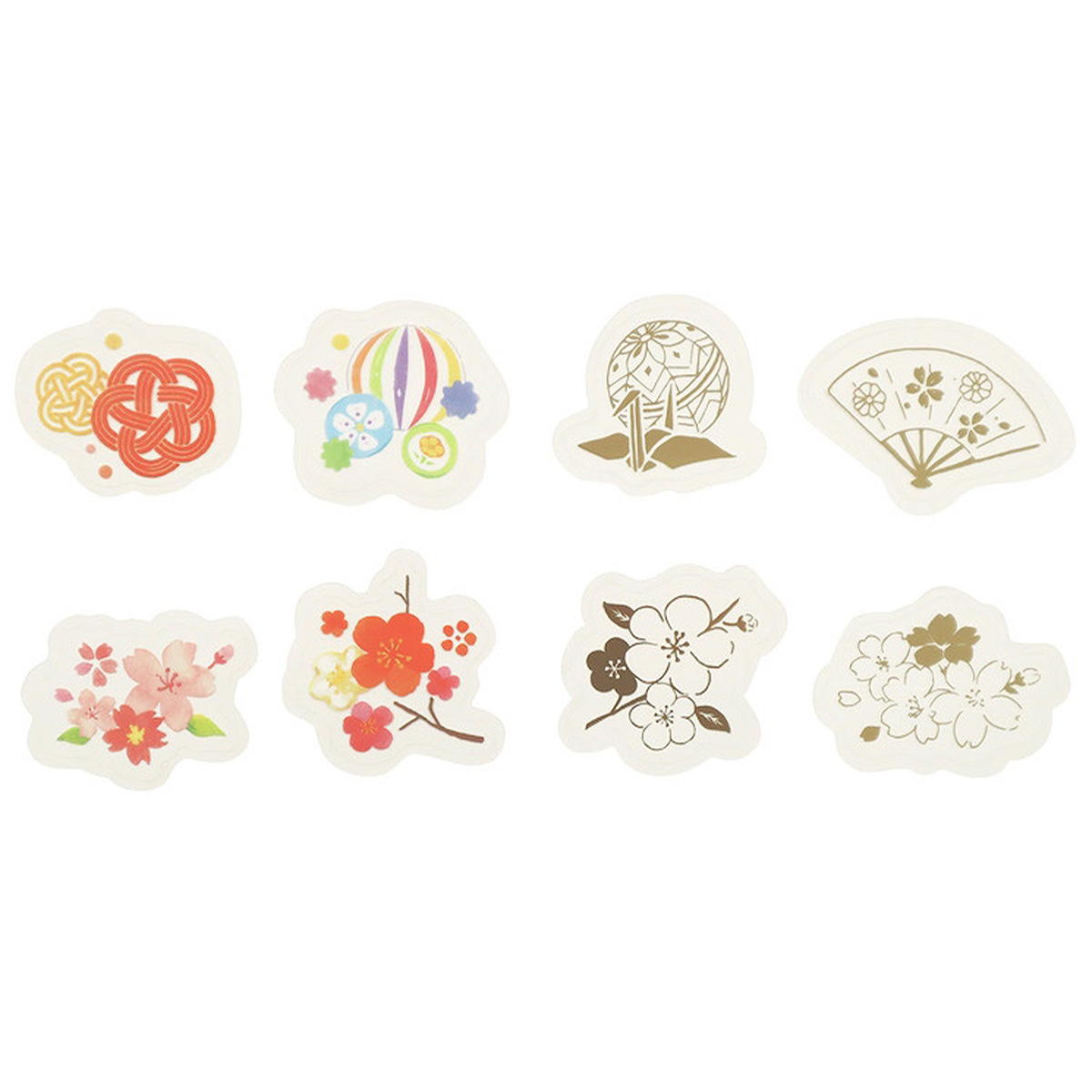 フレークシール 24P クリア 和柄 305256